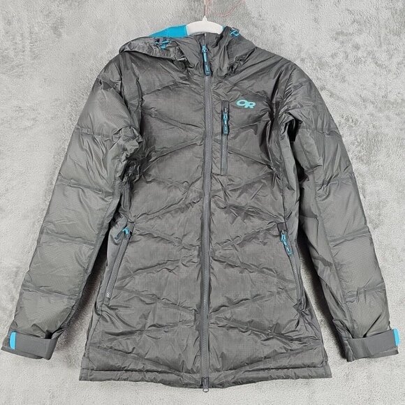Outdoor Research Down Parka Jacket Womens XS Pertex Shield Waterproof Insulated - Picture 1 of 10